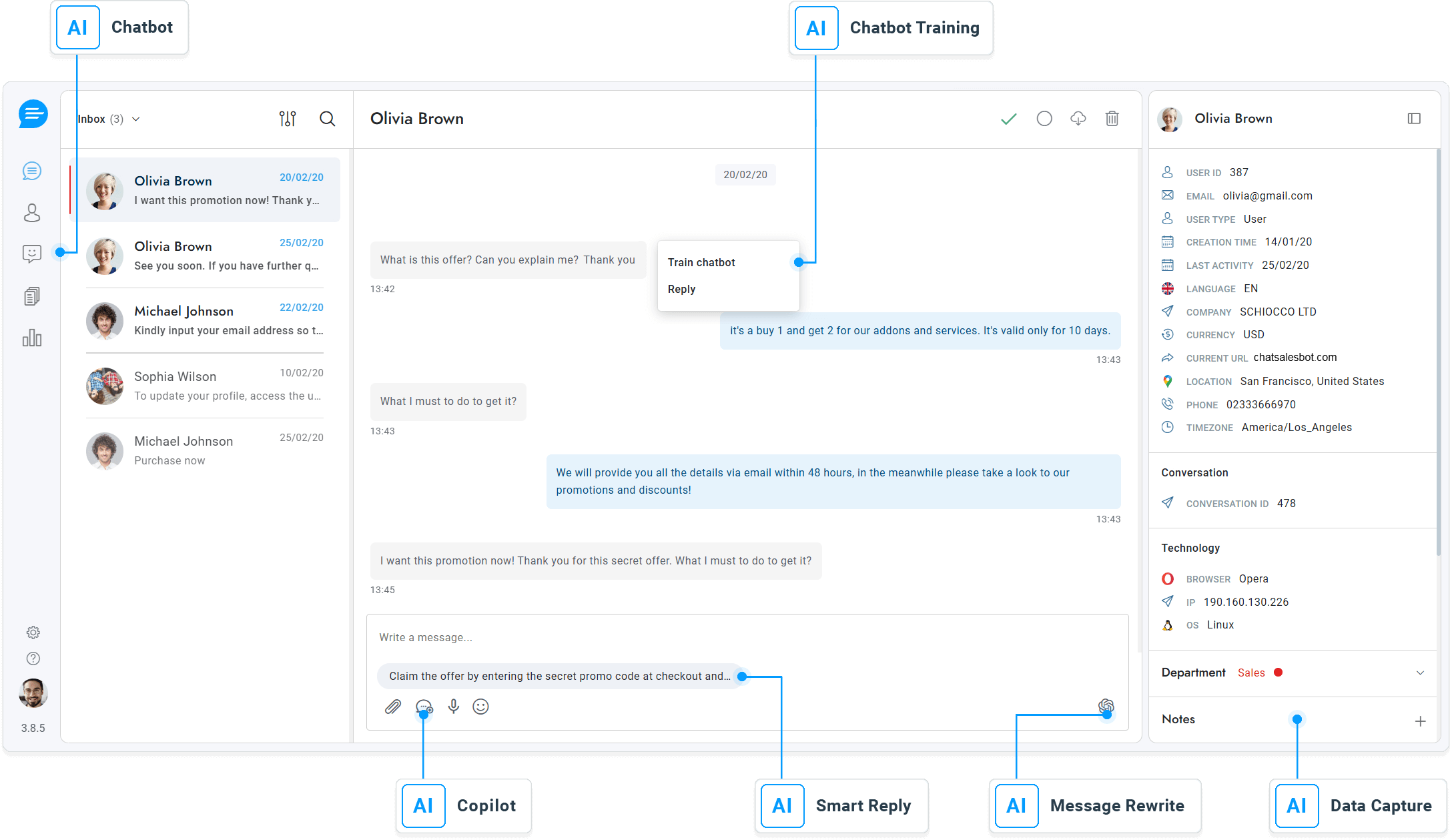 ChatSalesBot Dashboard