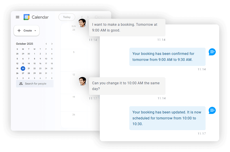 ChatSalesBot Google Calendar Takvim Entegrasyonu