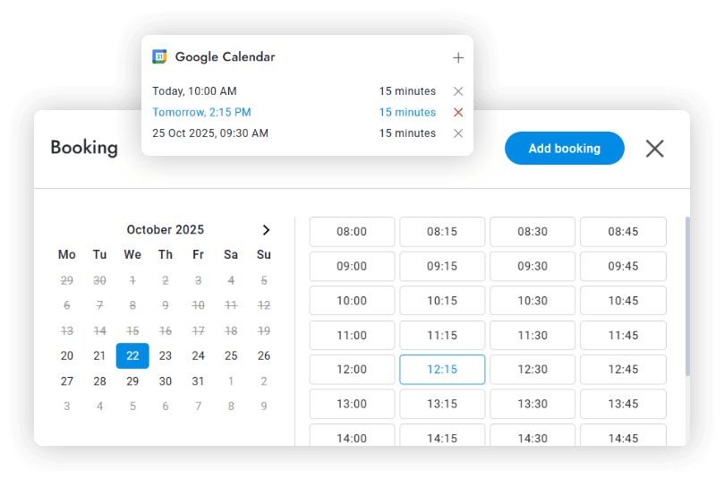 Google Calendar Saat Seçimi